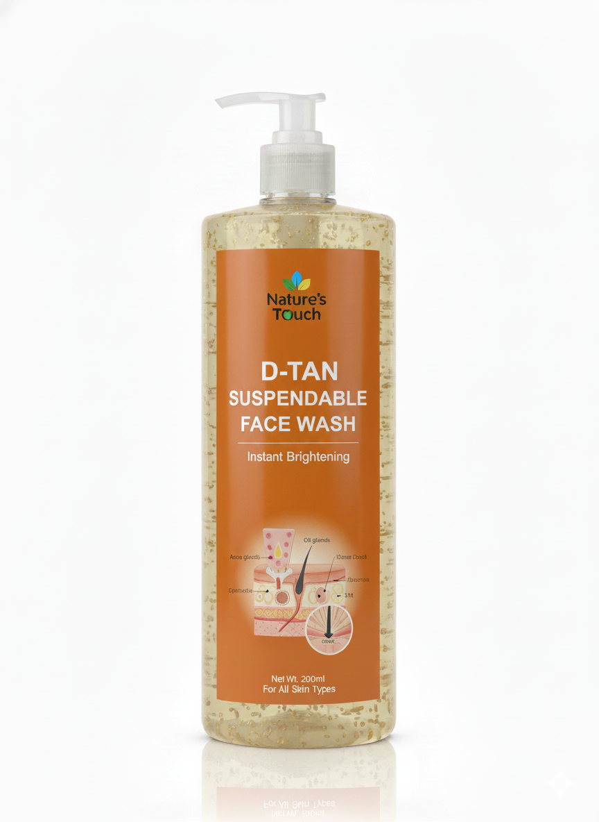 Natures Touch D-Tan Suspendable Face Wash | Instant Brightening