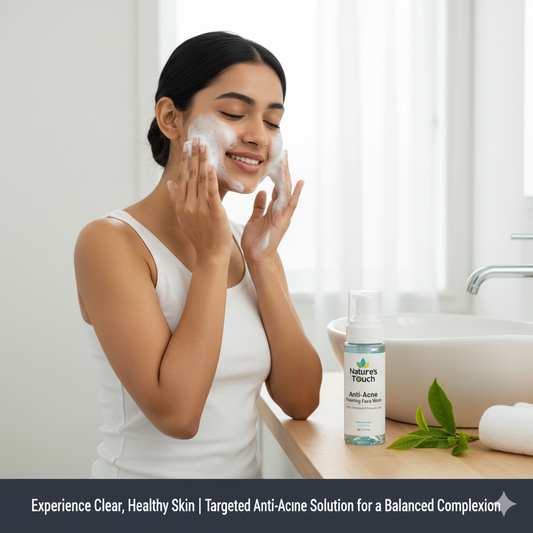 Nature's Touch | Anti-Acne Foaming Face Wash: Blemish Control & Oil Regulation