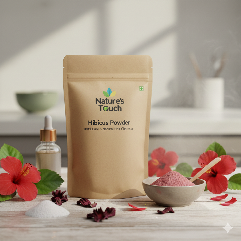 Nature's Touch Hibiscus Powder: Bulk Natural Shampoo Raw Material for Hair Care