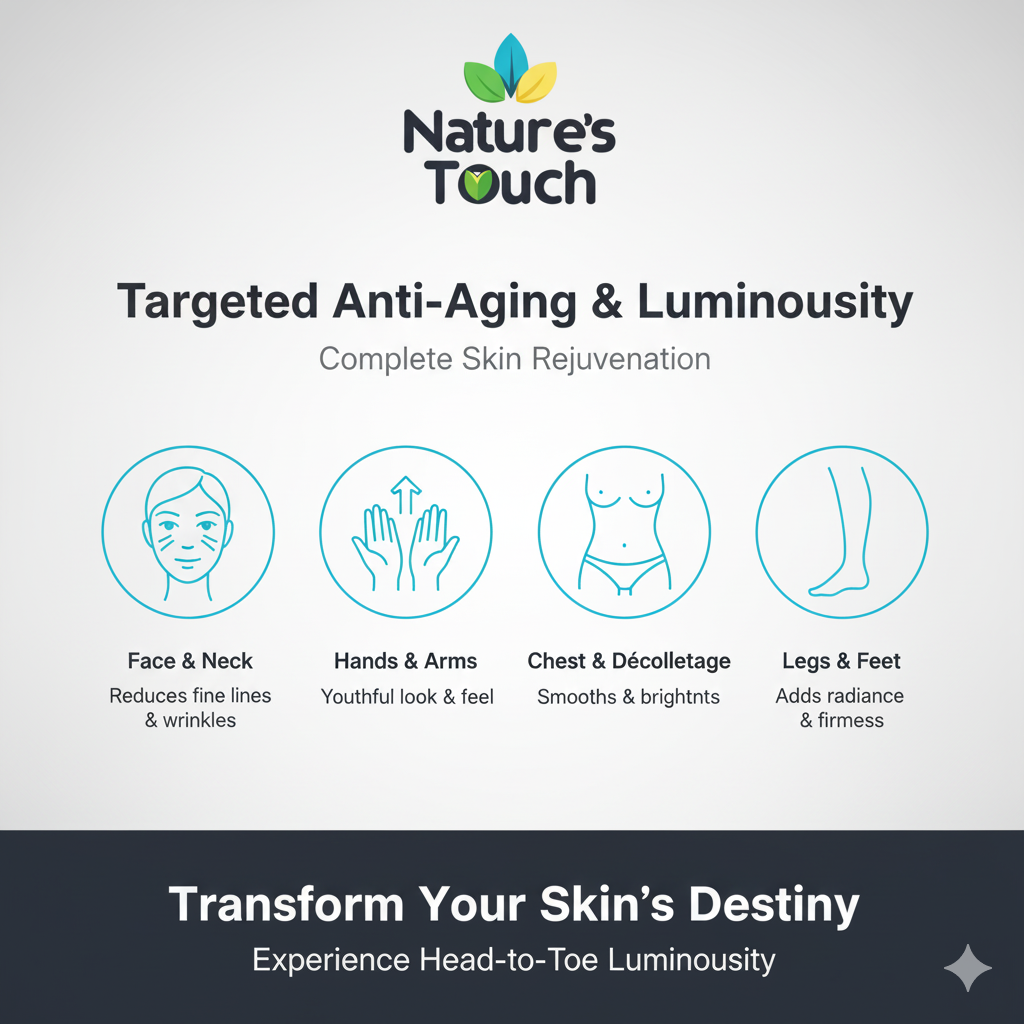 Nature's Touch | Gold Radiance Face Gel with 24K Gold for Anti-Aging & Luminous Skin