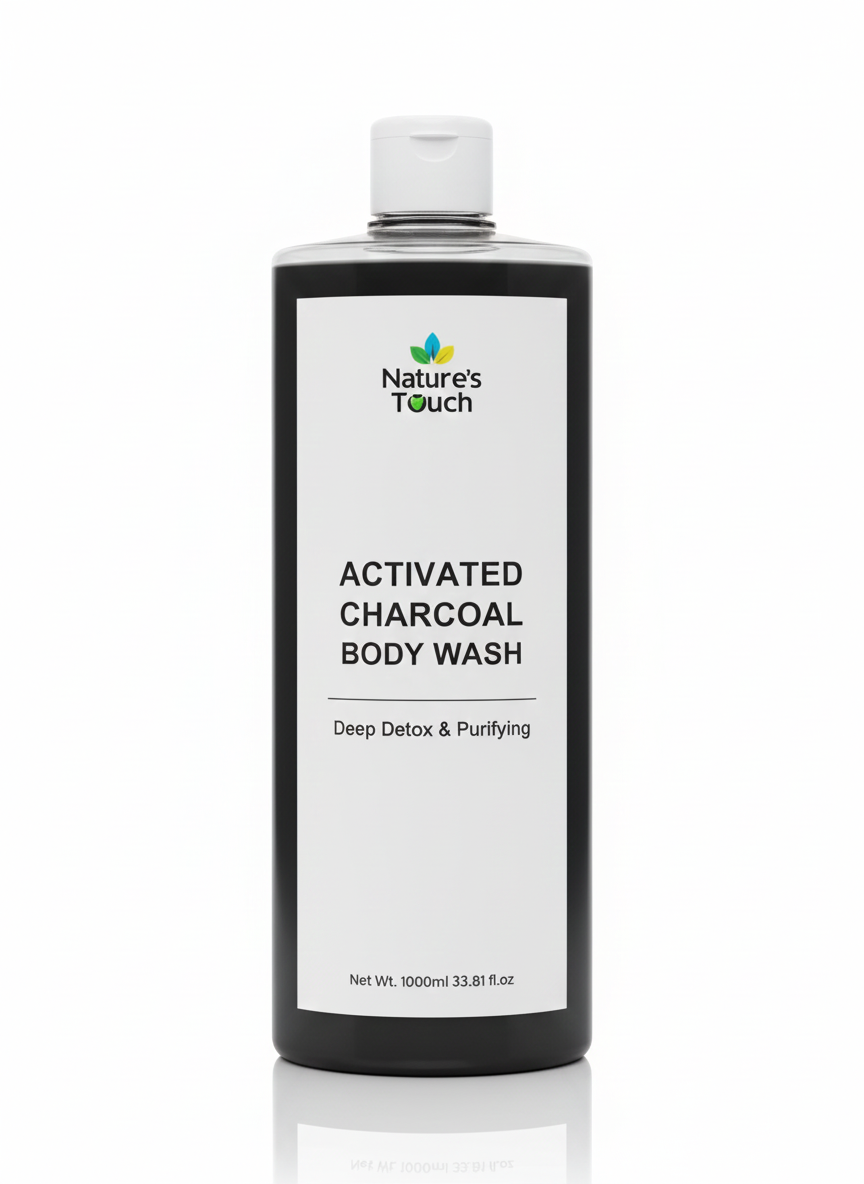 Natures Touch Activated Charcoal Body Wash | Deep Detox & Purifying