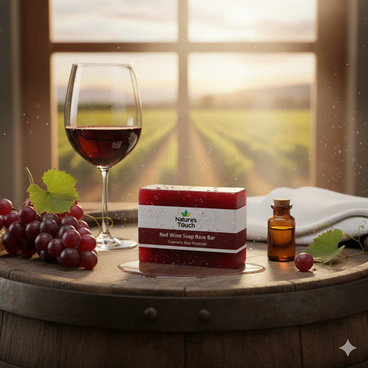 Bulk Red Wine Melt and Pour Soap Base | Antioxidant Rich Cosmetic Raw Material