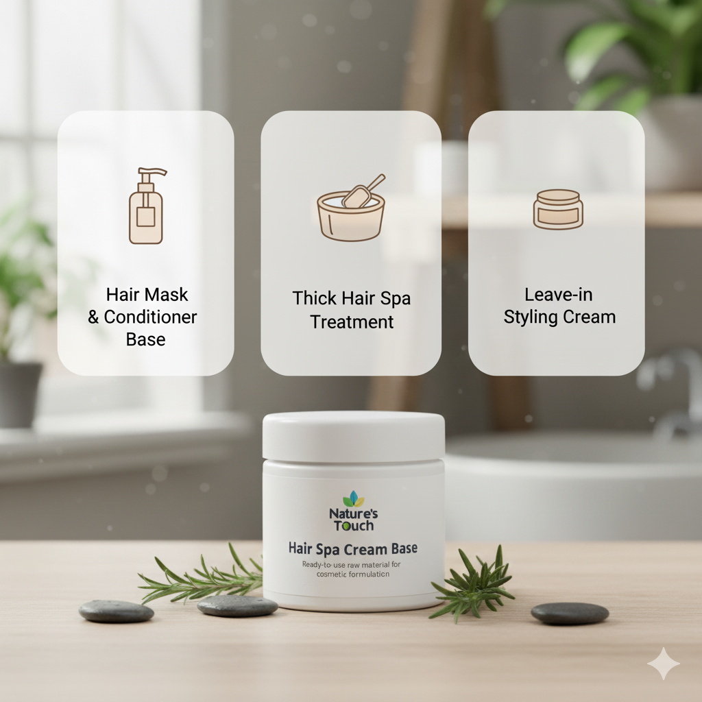 Hair Spa Cream Base | Ready-to-Use Deep Conditioning Raw Material | Nature's Touch