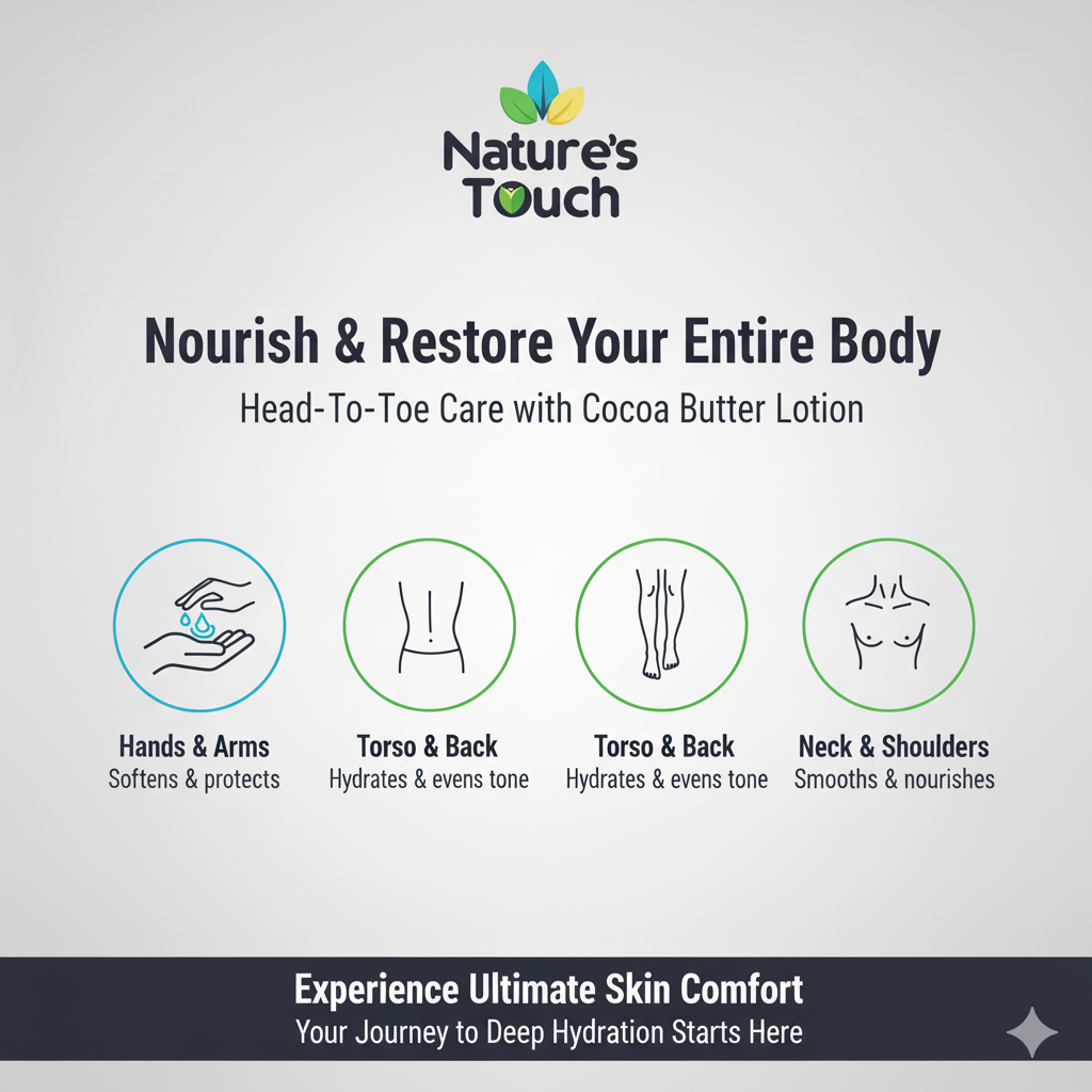 Nature's Touch | Cocoa Butter Deep Moisture Body Lotion for Intensive Hydration