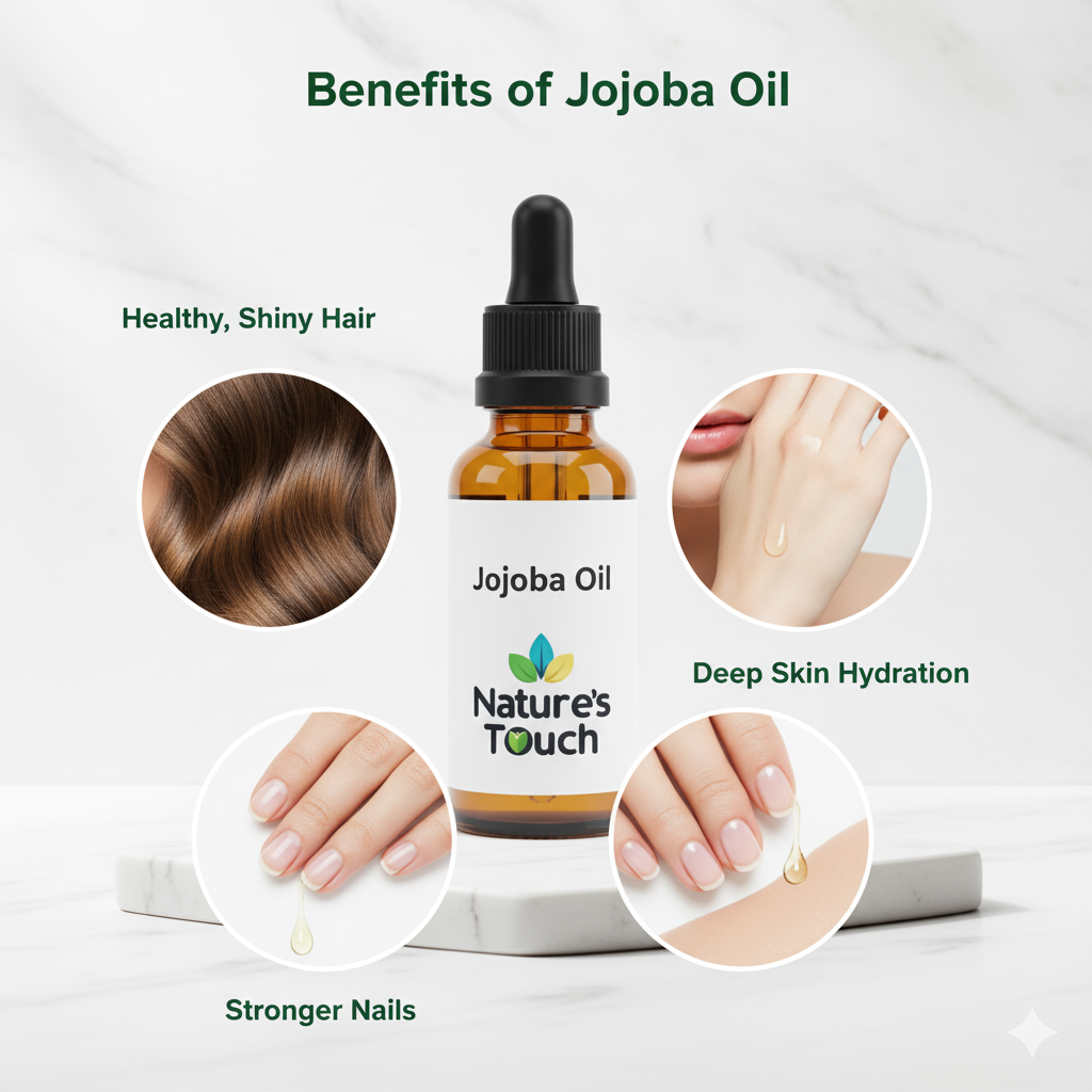 Pure Jojoba Oil for Cosmetics | Nature's Touch Bulk Essential Oil