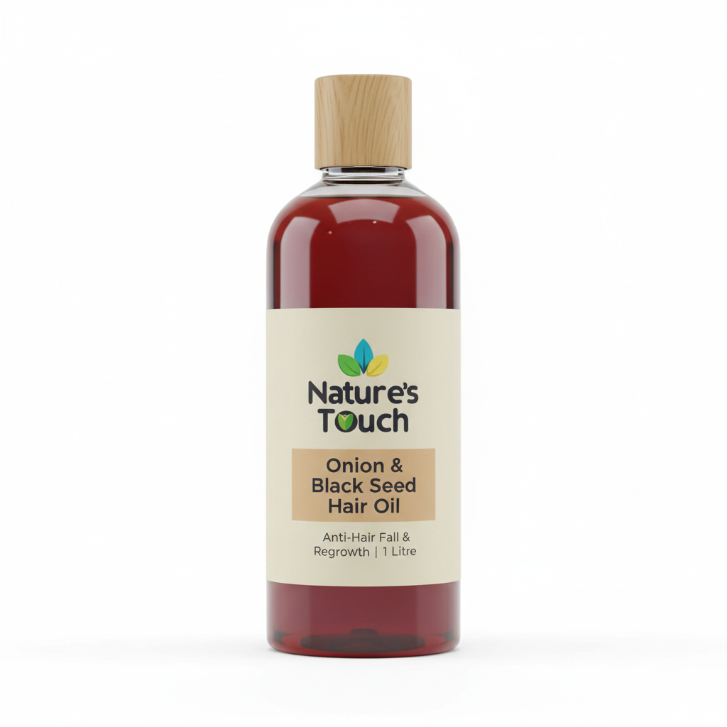 Natures Touch Onion & Black Seed Hair Oil | Anti-Hair Fall & Regrowth