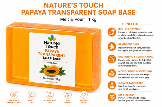 Bulk Papaya Melt and Pour Soap Base | Natural Exfoliating Cosmetic Raw Material