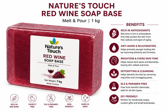 Bulk Red Wine Melt and Pour Soap Base | Antioxidant Rich Cosmetic Raw Material