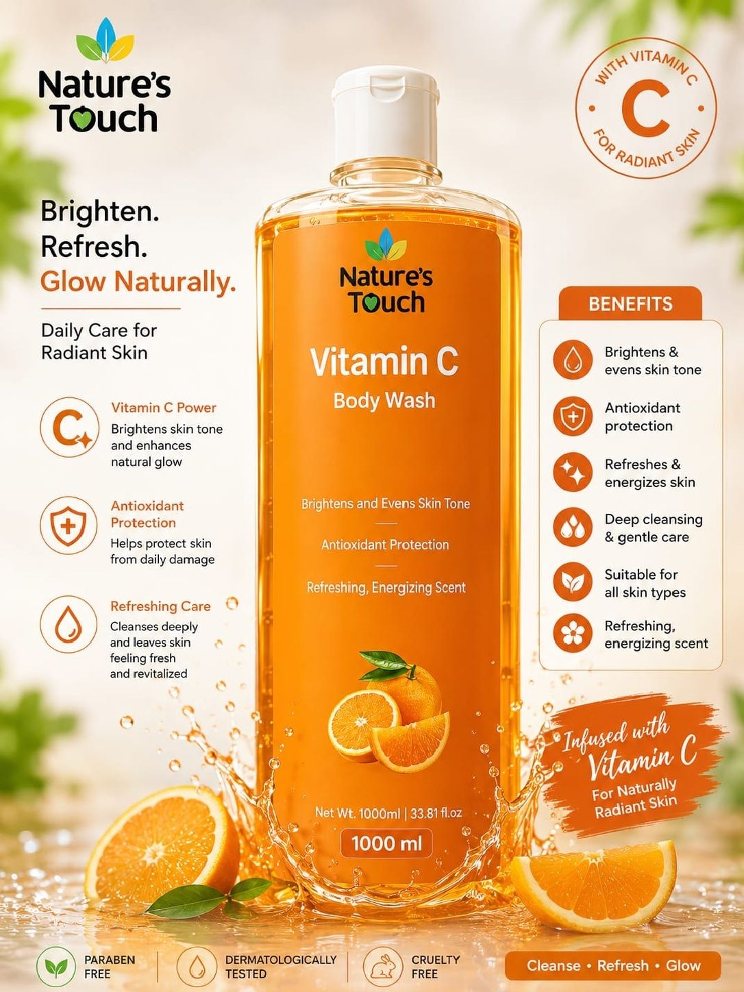 Nature's Touch Transparent Body Wash