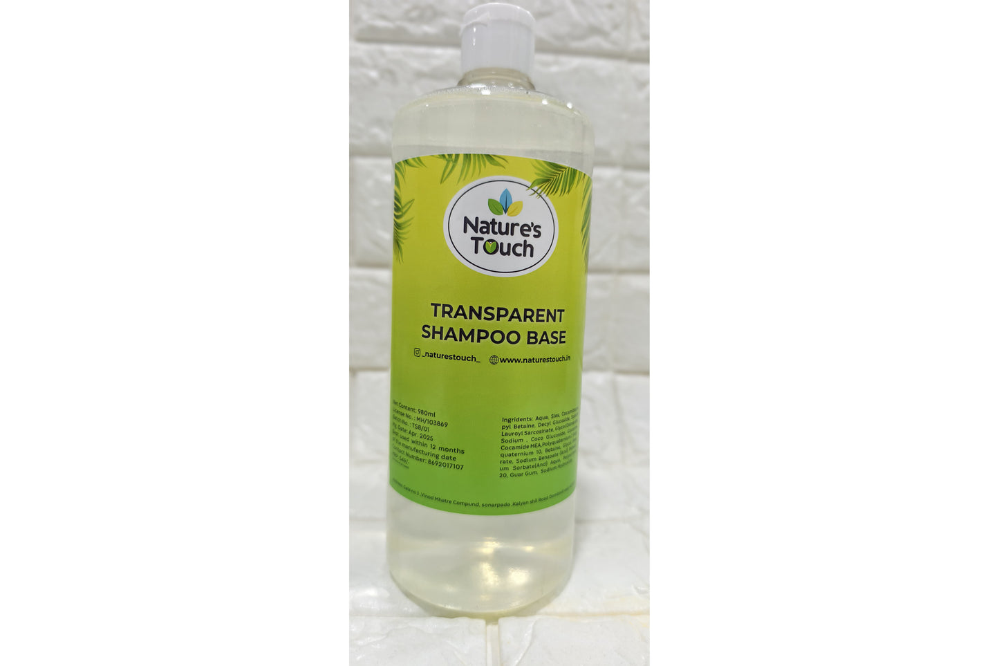 Sulfate-Free Shampoo (Transparent Shampoo Base)