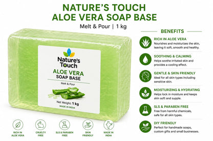 Bulk Aloe Vera Melt and Pour Soap Base | Soothing & Hydrating Cosmetic Raw Material