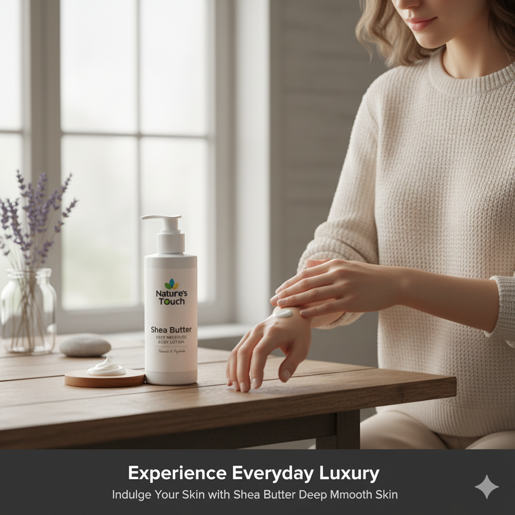 Nature's Touch | Deep Moisture Shea Butter Body Lotion for Intense Hydration