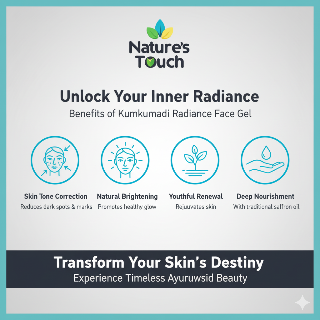 Nature's Touch | Kumkumadi Radiance Face Gel for Brightening & Skin Tone Correction