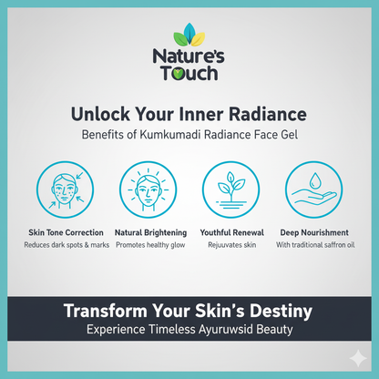 Nature's Touch | Kumkumadi Radiance Face Gel for Brightening & Skin Tone Correction