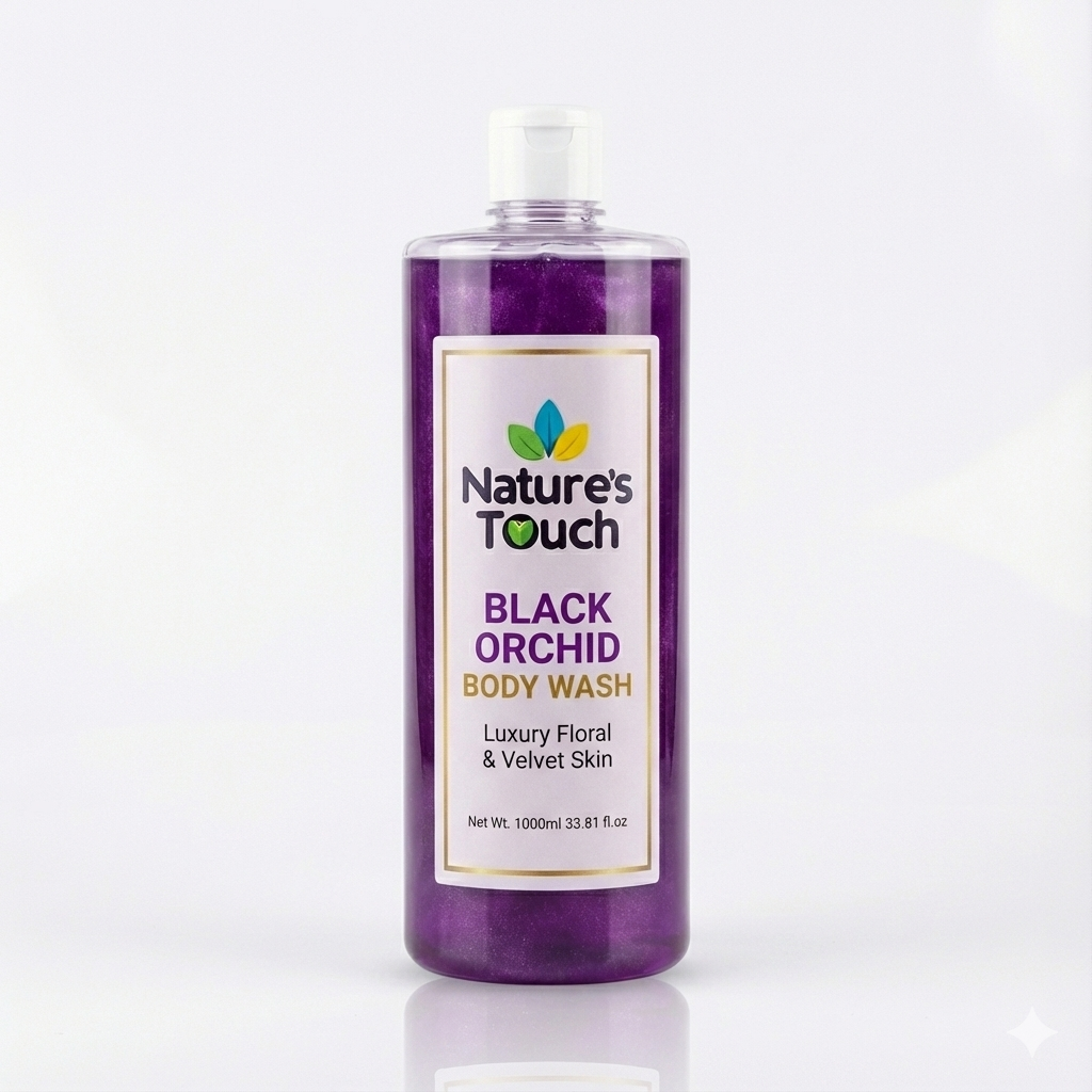 Natures Touch Black Orchid Body Wash | Luxury Floral & Velvet Skin