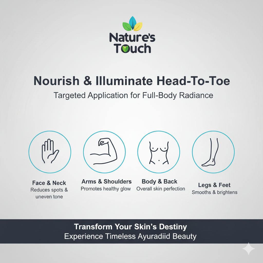 Nature's Touch | Kumkumadi Radiance Body Lotion for Brightening & Even Tone