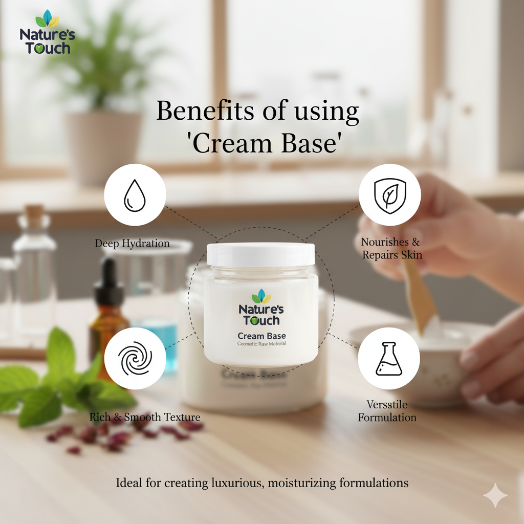 Cosmetic Cream Base | Ready-to-Use Moisturizer Raw Material | Nature's Touch