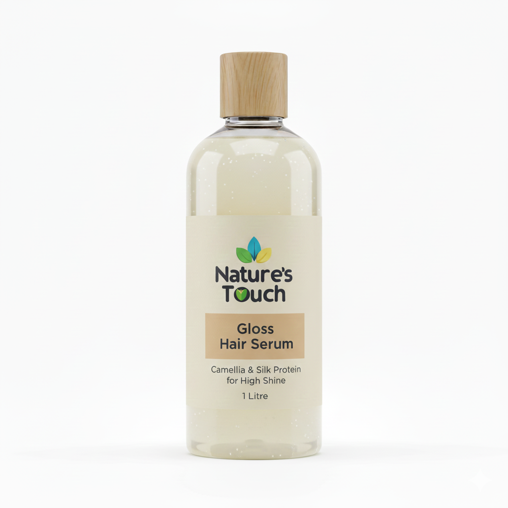 Natures Touch Gloss Hair Serum | Camellia & Silk Protein for High Shine