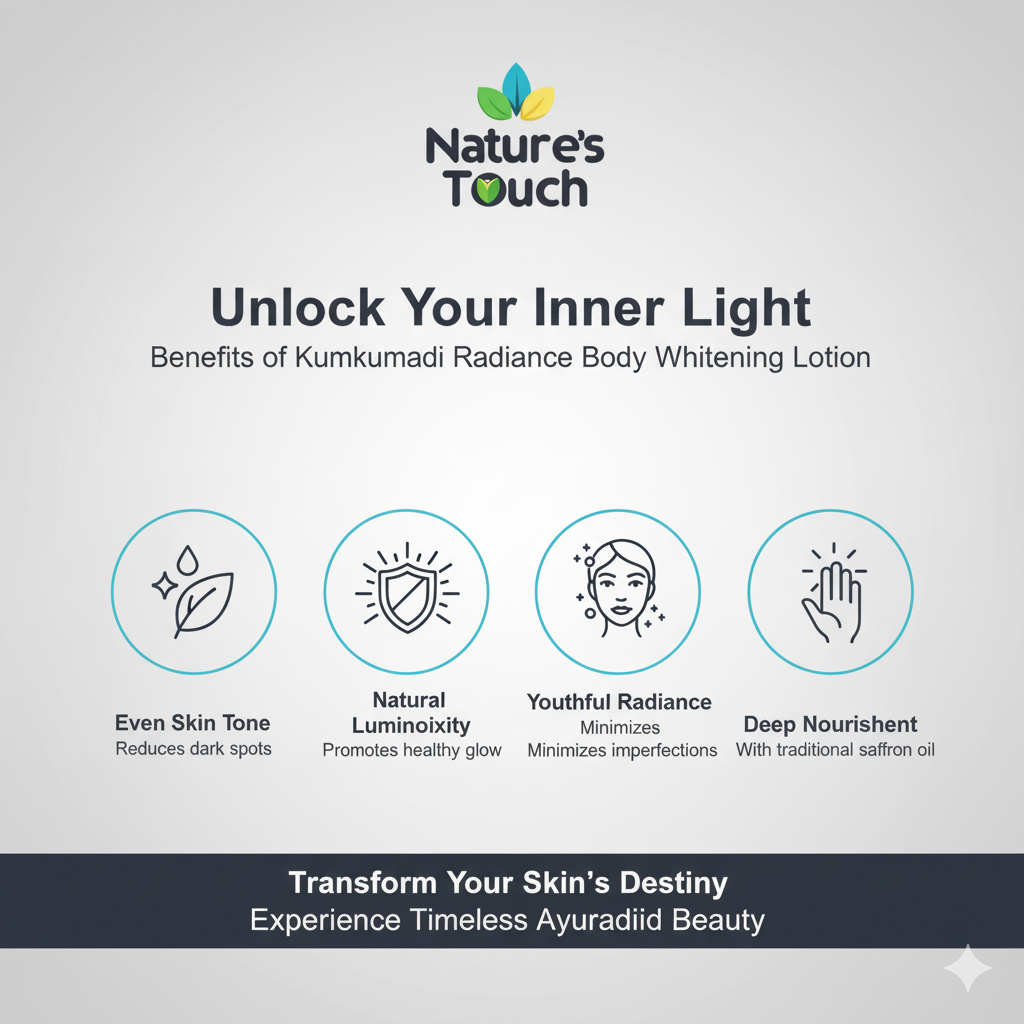 Nature's Touch | Kumkumadi Radiance Body Lotion for Brightening & Even Tone