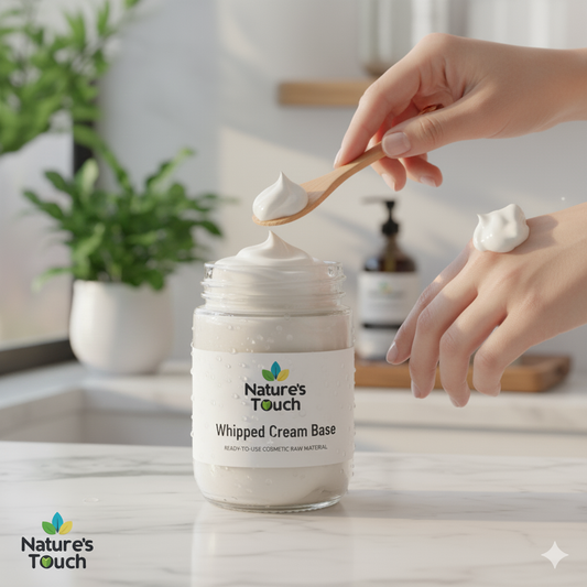 Nature's Touch: Wholesale Whipped Cream Base | Premium Foaming Bath Butter Raw Material for Soap & Scrub Making