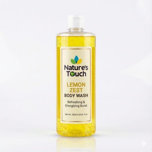 Natures Touch Lemon Zest Body Wash | Refreshing & Energizing Burst