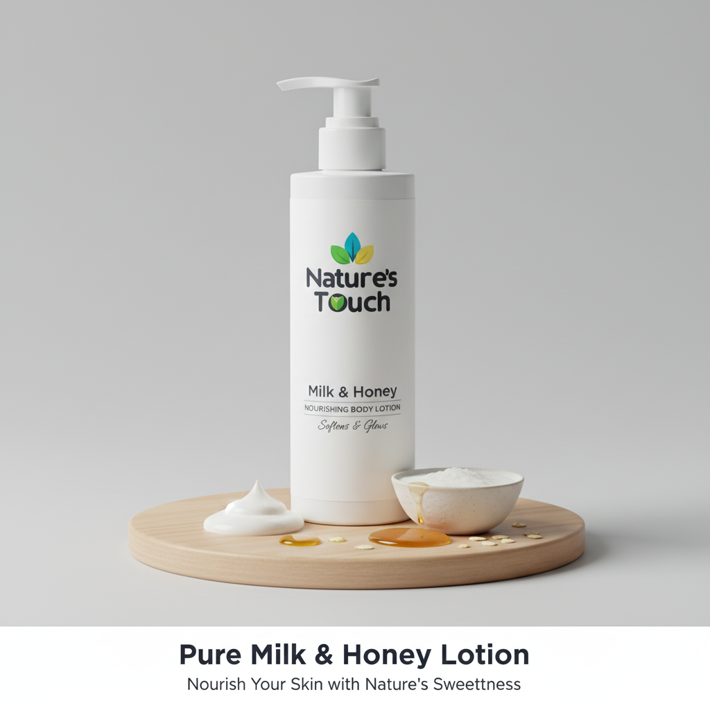 Nature's Touch | Milk & Honey Nourishing Body Lotion for Soft, Supple Skin
