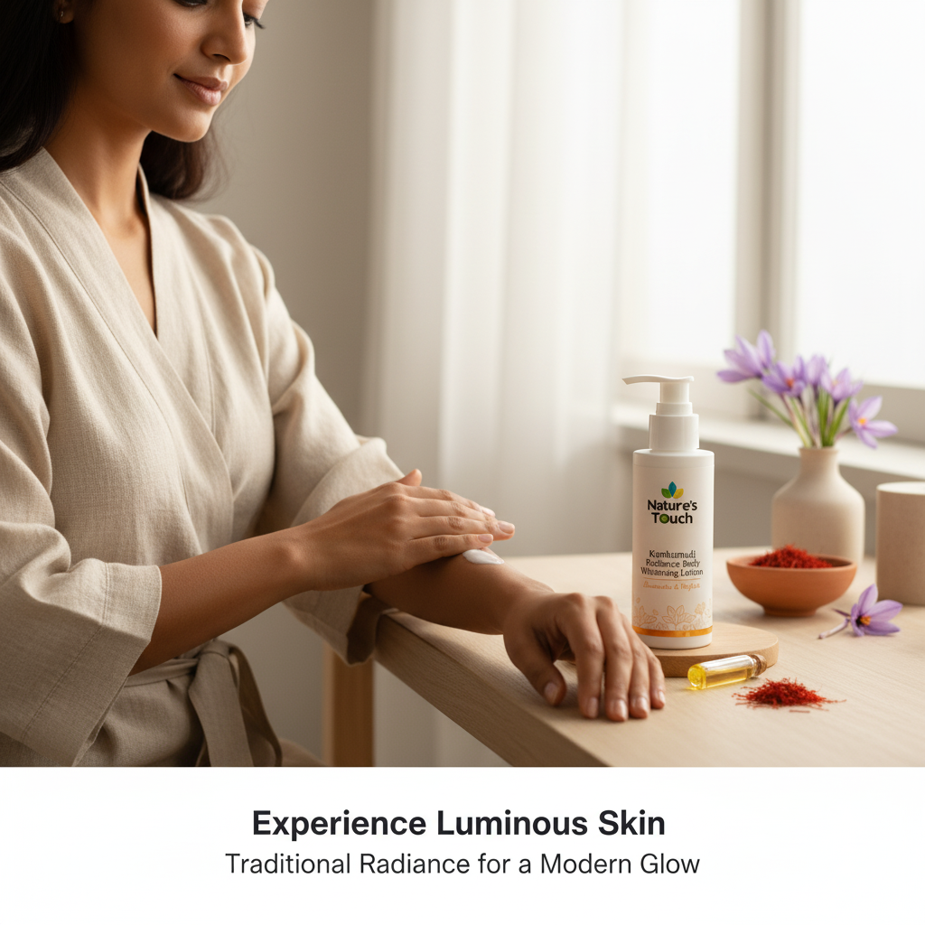 Nature's Touch | Kumkumadi Radiance Body Lotion for Brightening & Even Tone