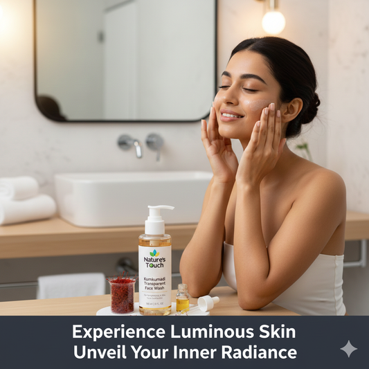 Nature's Touch | Kumkumadi Transparent Face Wash for Ayurvedic Brightening & Tone