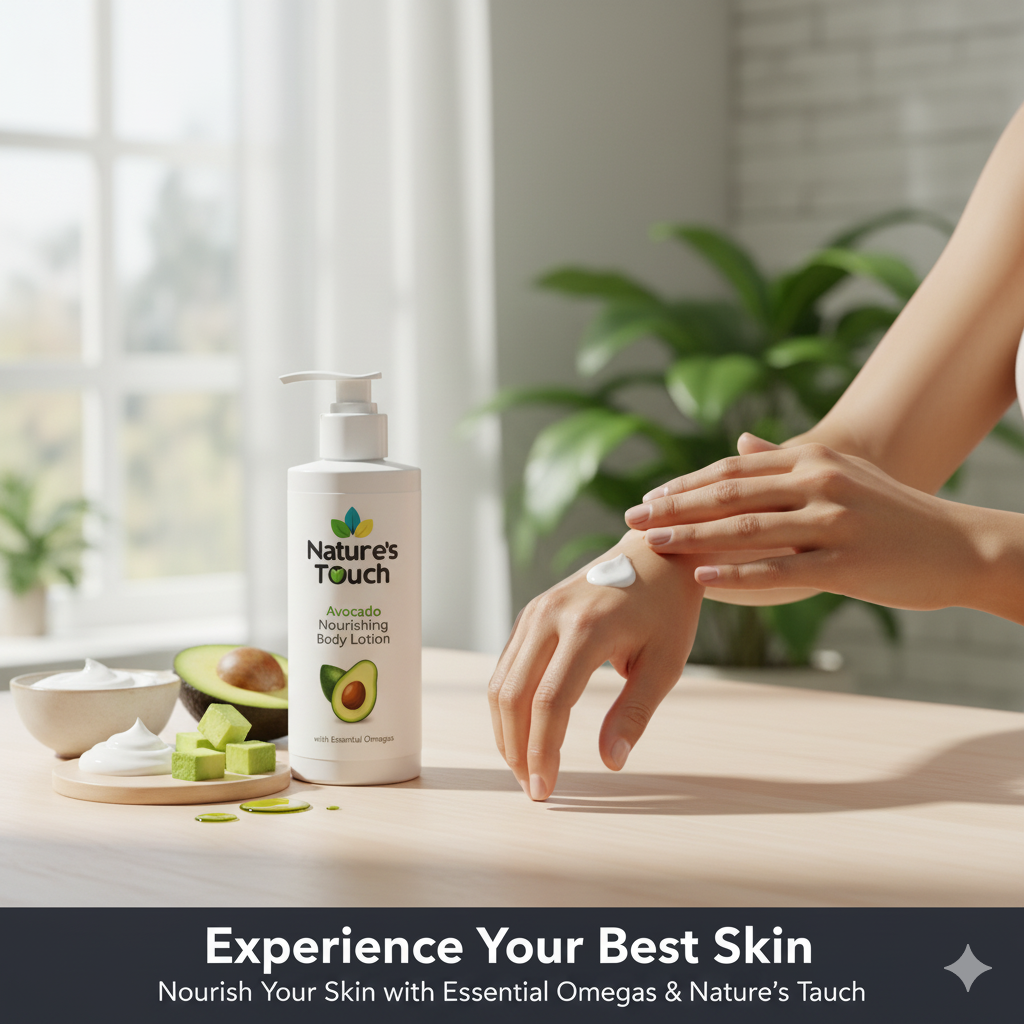 Nature's Touch | Avocado Nourishing Body Lotion with Essential Omegas