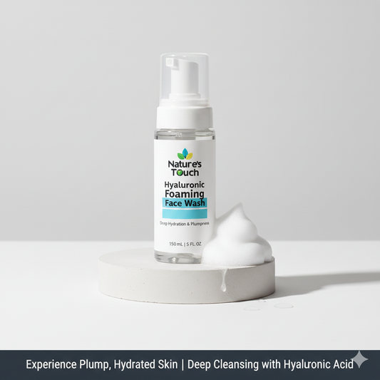 Nature's Touch | Hyaluronic Acid Foaming Face Wash: Hydrating & Plumping Cleanser