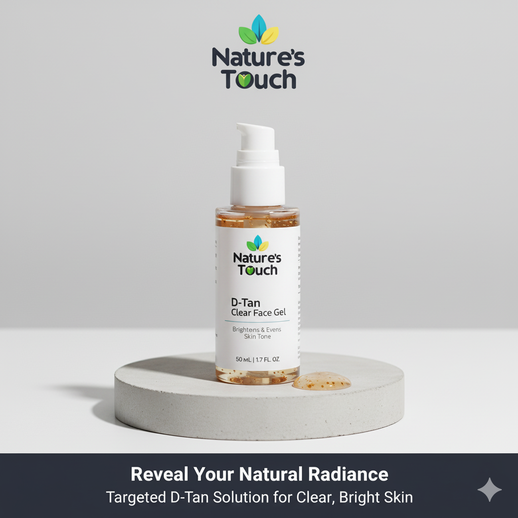 Nature's Touch | D-Tan Clear Face Gel for Sun Tan Removal & Brightening