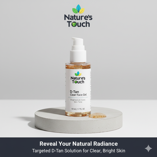 Nature's Touch | D-Tan Clear Face Gel for Sun Tan Removal & Brightening