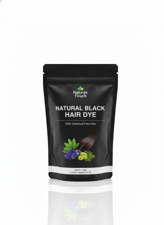 Natures Touch Natural Black Hair Dye | 100% Chemical-Free Color