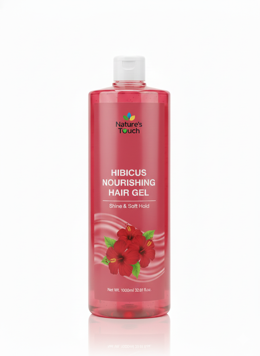 Natures Touch Hibiscus Nourishing Hair Gel | Shine & Soft Hold