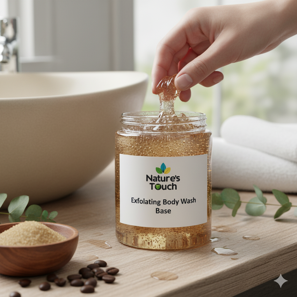 Exfoliating Body Wash Base | Ready-to-Use Scrub & Cleanser Cosmetic Raw Material