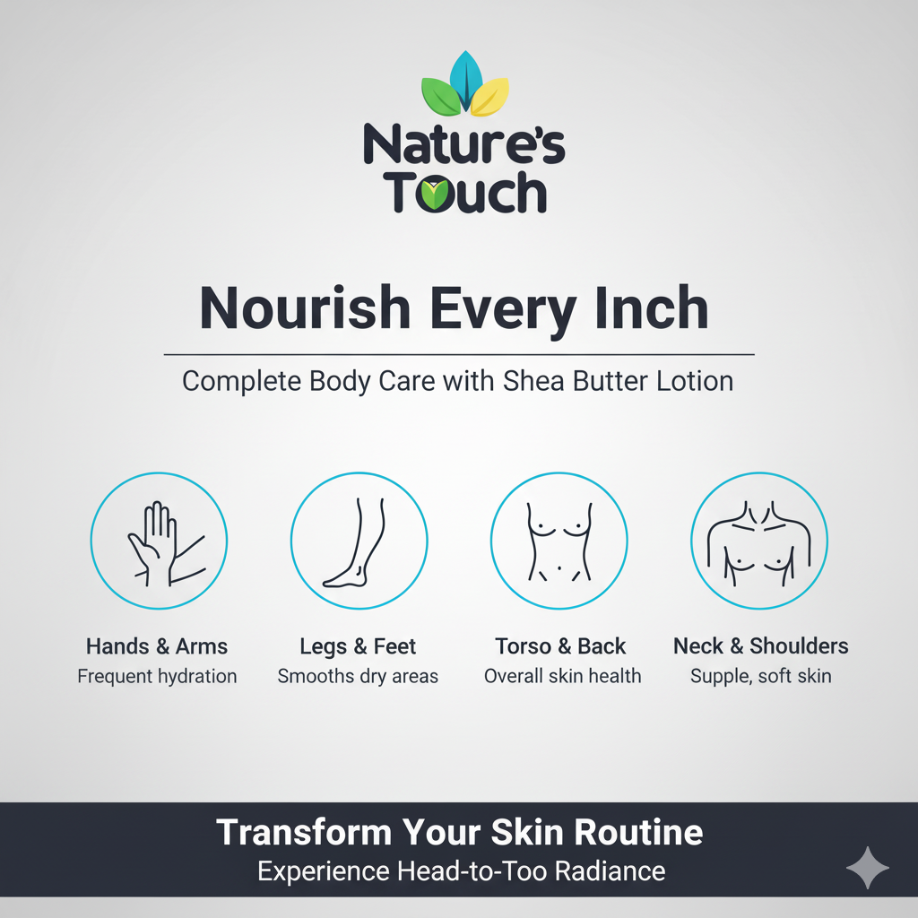 Nature's Touch | Deep Moisture Shea Butter Body Lotion for Intense Hydration
