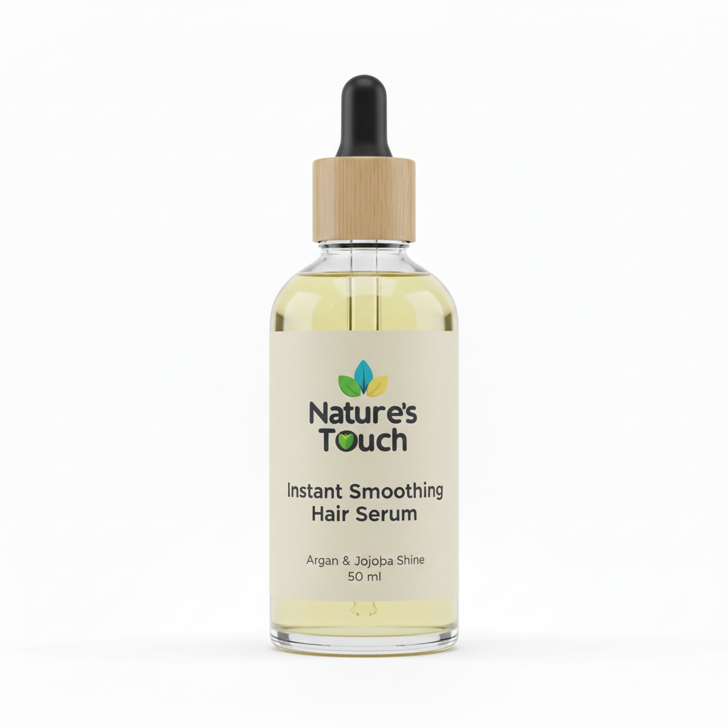 Natures Touch Instant Smoothing Hair Serum | Argan & Jojoba Shine