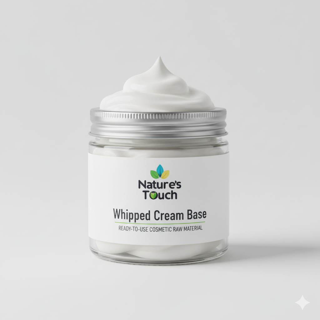 Nature's Touch: Wholesale Whipped Cream Base | Premium Foaming Bath Butter Raw Material for Soap & Scrub Making