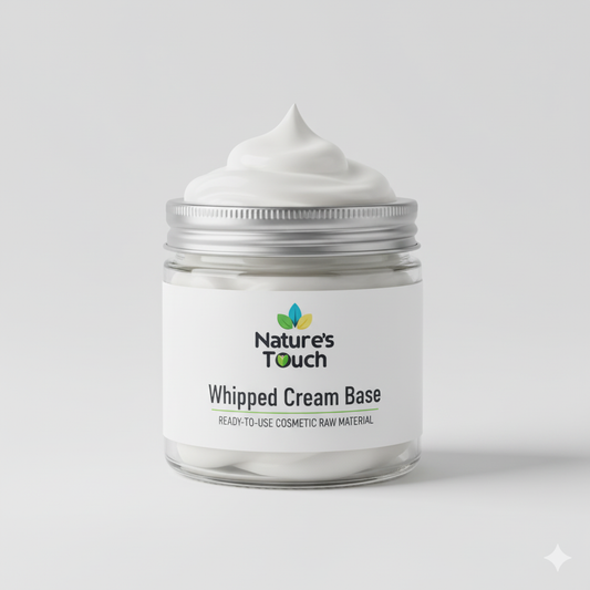 Nature's Touch: Wholesale Whipped Cream Base | Premium Foaming Bath Butter Raw Material for Soap & Scrub Making