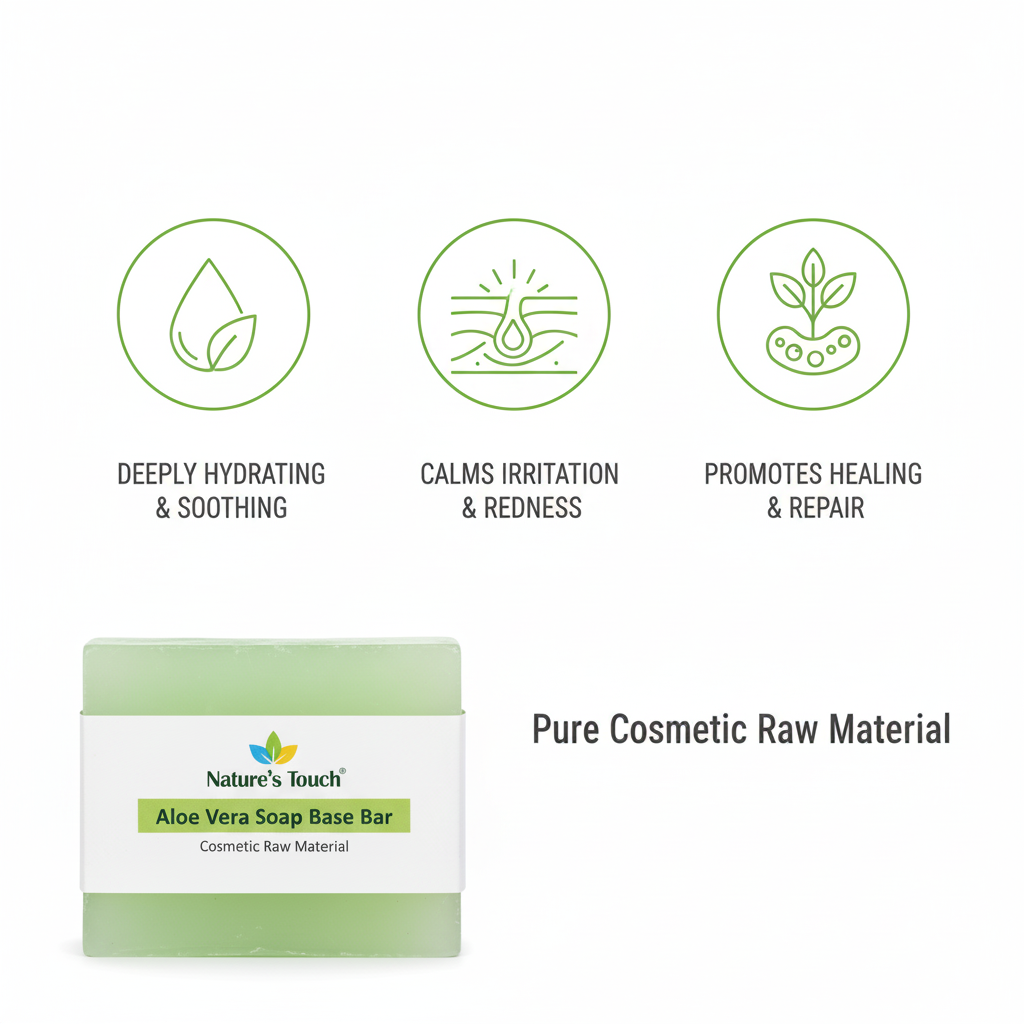 Bulk Aloe Vera Melt and Pour Soap Base | Soothing & Hydrating Cosmetic Raw Material