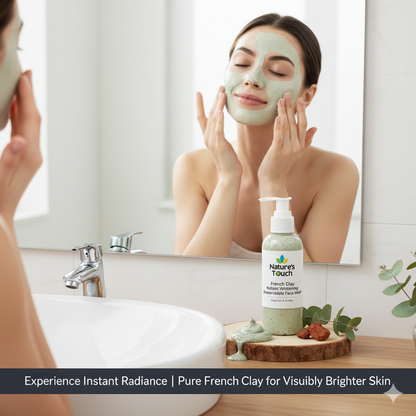 Nature's Touch | French Clay Suspendable Face Wash for Instant Brightening & Deep Cleanse