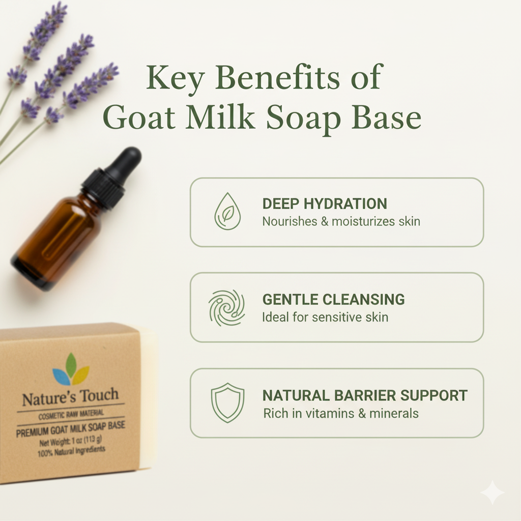 Bulk Goat Milk Melt and Pour Soap Base | Premium Wholesale Cosmetic Raw Material