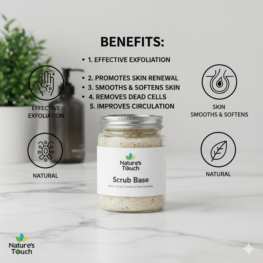 Nature's Touch Premium Ready-to-Use Scrub Base (Wholesale Cosmetic Raw Material)
