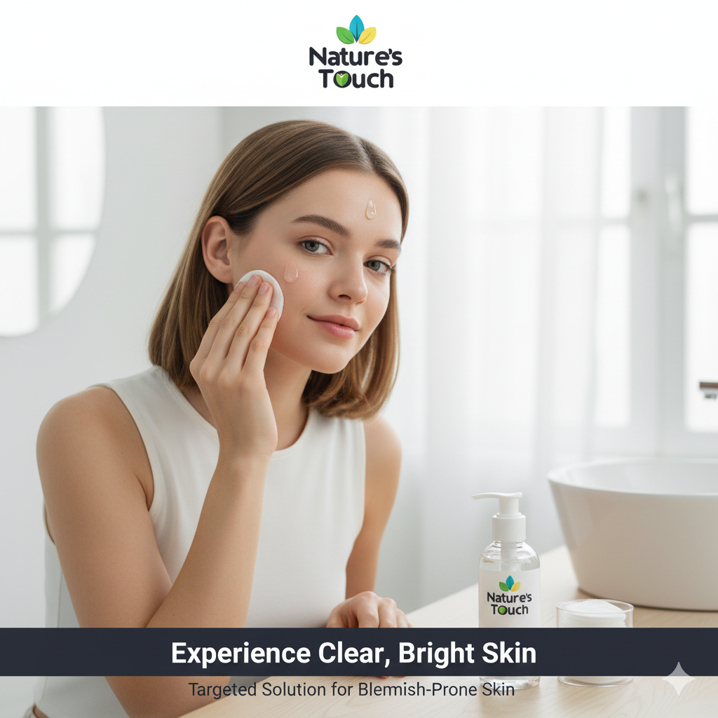 Nature's Touch | Salicylic Acid + Glutathione Clarifying Face Gel for Acne & Brightening