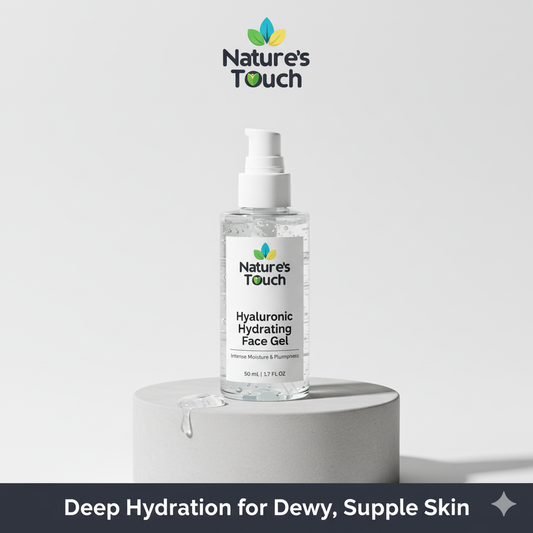 Nature's Touch | Hyaluronic Acid Hydrating Face Gel for Intense 24-Hour Moisture