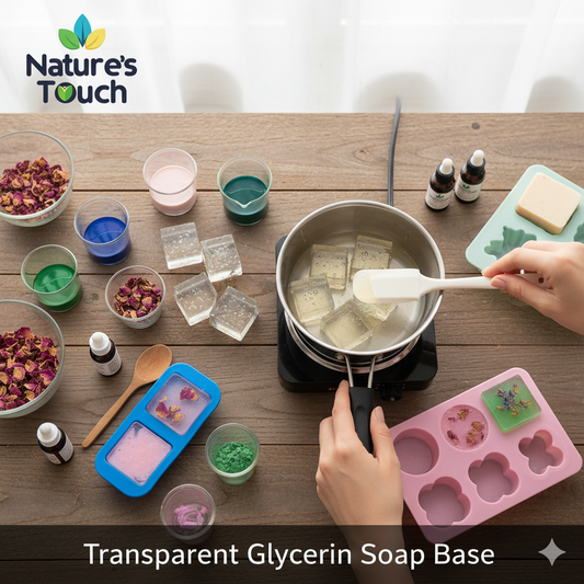 Bulk Transparent Glycerin Soap Base | Crystal Clear Melt and Pour Raw Material