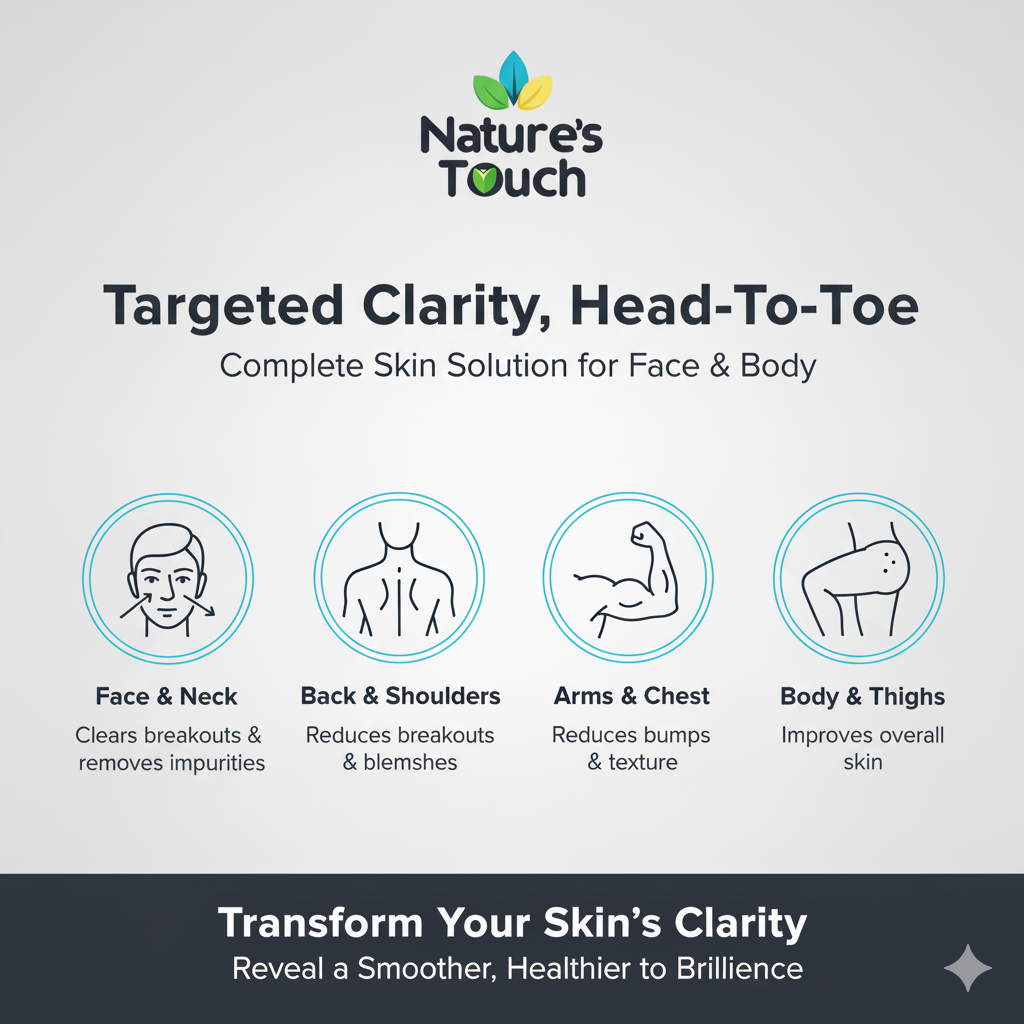 Nature's Touch | Salicylic Acid + Glutathione Clarifying Face Gel for Acne & Brightening