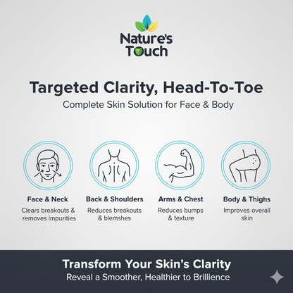 Nature's Touch | Salicylic Acid + Glutathione Clarifying Face Gel for Acne & Brightening