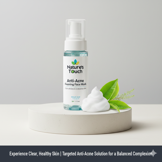 Nature's Touch | Anti-Acne Foaming Face Wash: Blemish Control & Oil Regulation