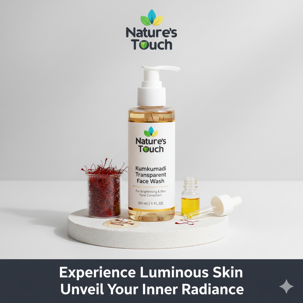 Nature's Touch | Kumkumadi Transparent Face Wash for Ayurvedic Brightening & Tone